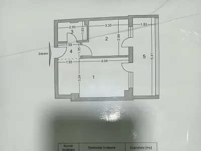 Schita plan apartament vanzare cumparare Sector 5 Bucuresti